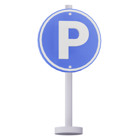 Señal de estacionamiento  3D Icon