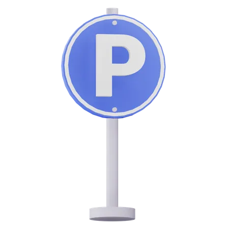 Señal de estacionamiento  3D Icon