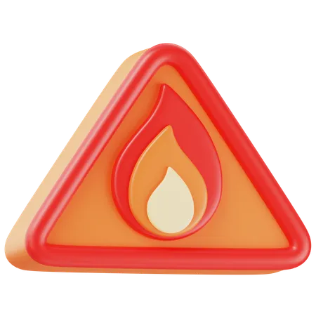 Señal de fuego  3D Icon