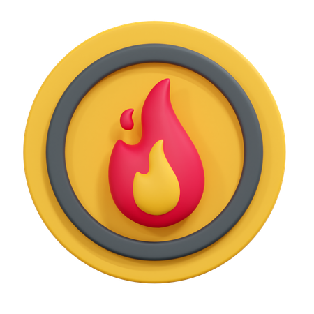 Señal de fuego  3D Icon