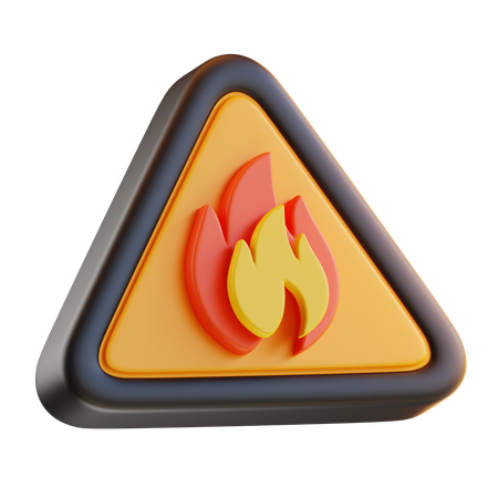 Señal de fuego  3D Icon