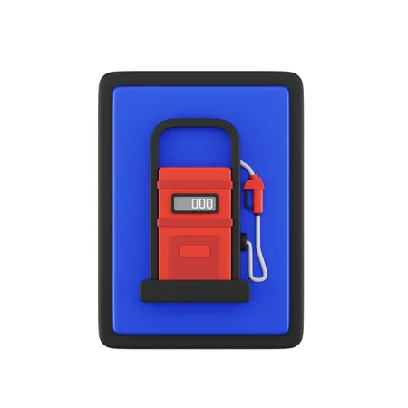 Señal de gasolinera  3D Icon