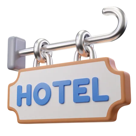 Señal de hotel  3D Icon