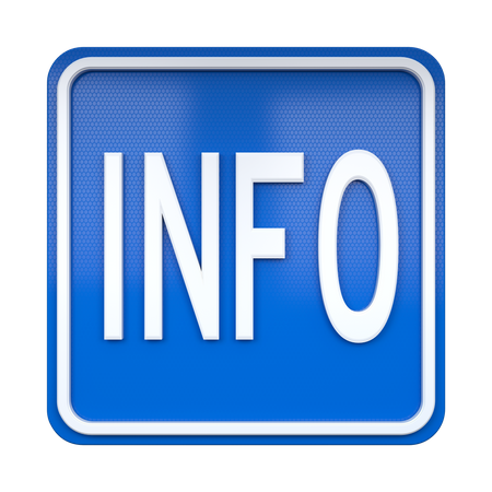 Señal de información  3D Icon