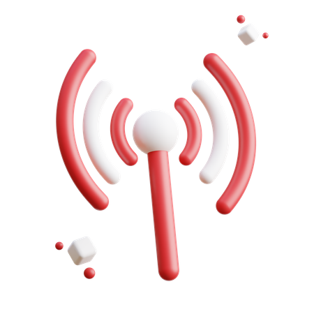 Señal de internet  3D Icon