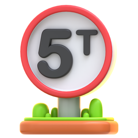 Señal de límite de carga  3D Icon