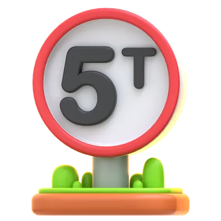 Señal de límite de carga  3D Icon