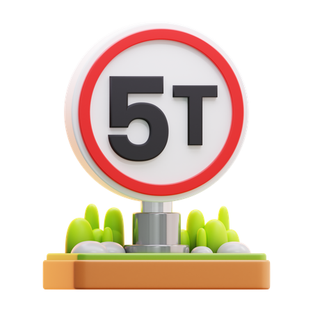 Señal de límite de carga  3D Icon