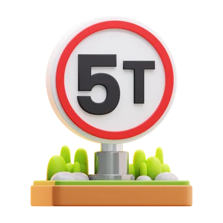 Señal de límite de carga  3D Icon