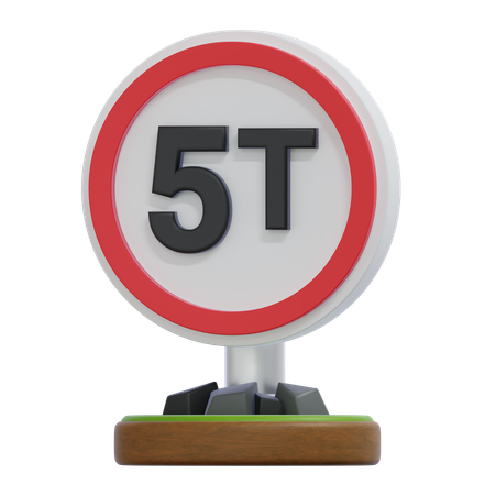 Señal de límite de carga  3D Icon