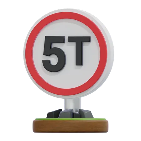 Señal de límite de carga  3D Icon