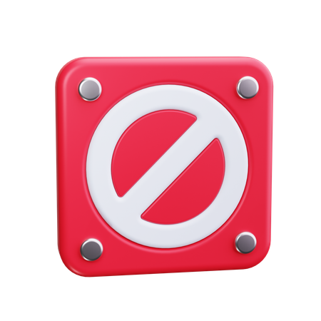 No molestar señal  3D Icon