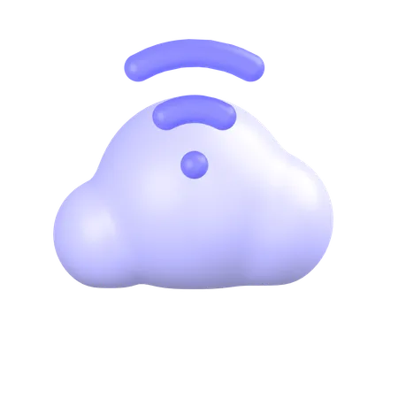 Señal de nube  3D Icon