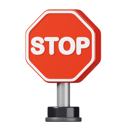 Señal de stop  3D Icon