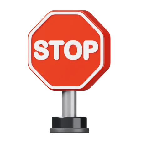 Señal de stop  3D Icon