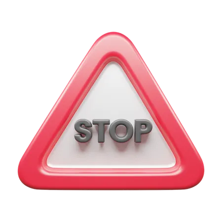 Señal de stop  3D Icon