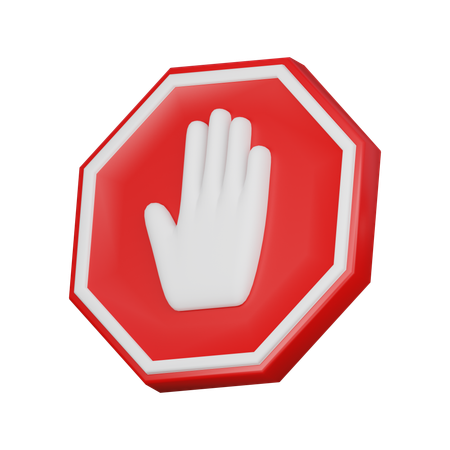 Señal de stop  3D Icon