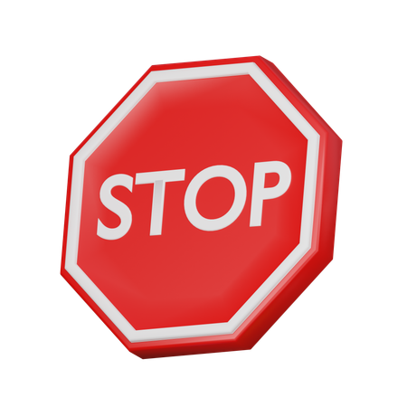 Señal de stop  3D Icon