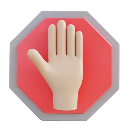 Señal de stop  3D Icon