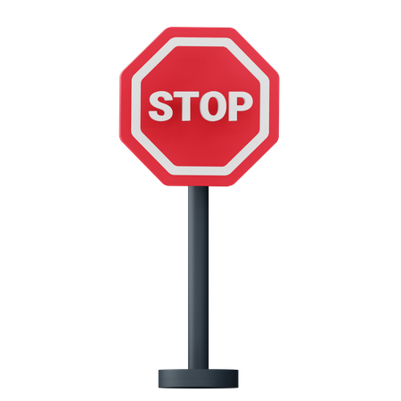 Señal de stop  3D Icon