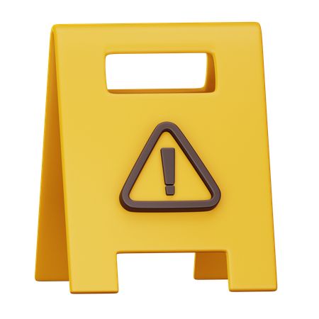 Letrero de piso  3D Icon
