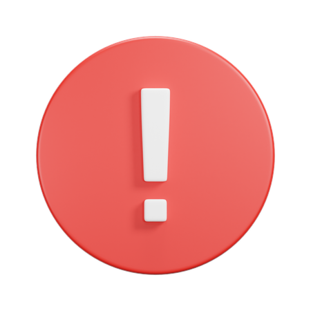 Señal de precaución  3D Icon