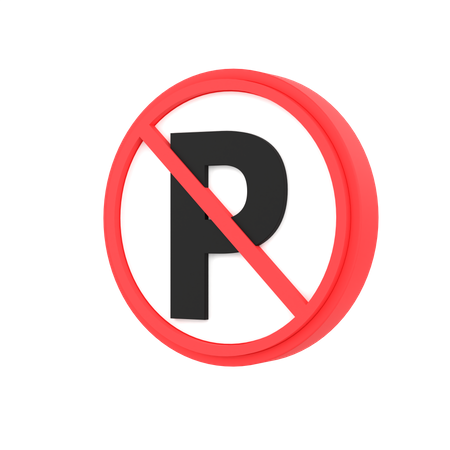 Ninguna señal de aparcamiento  3D Icon