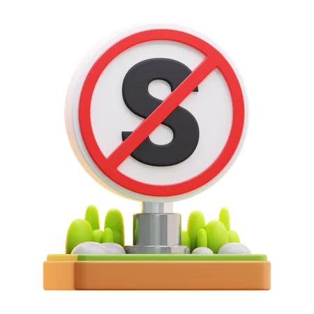 Sin señal de stop  3D Icon