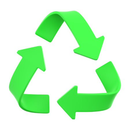 Signo de reciclaje  3D Icon