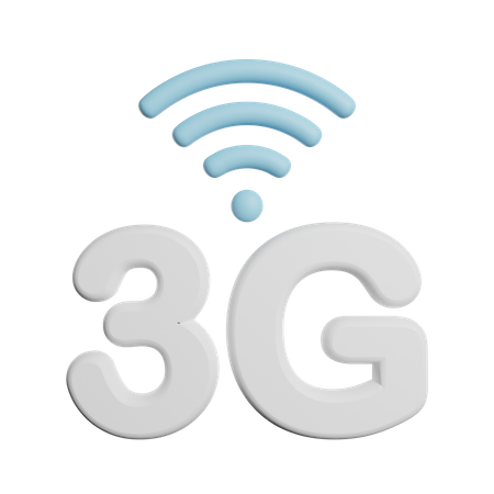 Señal de red 3G  3D Icon