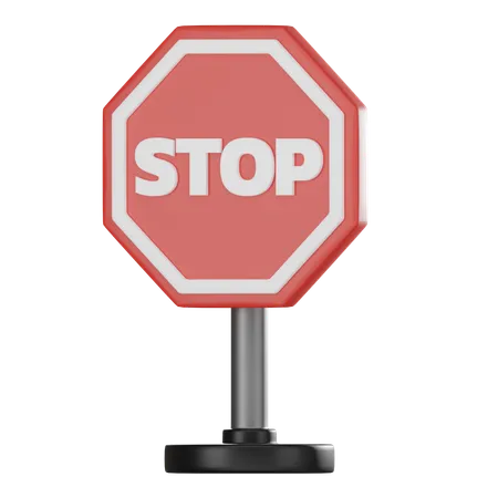 Señal de stop  3D Icon