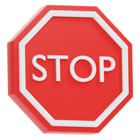 Señal de stop  3D Icon