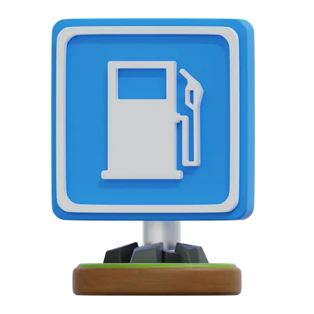 Señal de bomba de gasolina  3D Icon