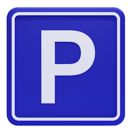 Señal de zona de aparcamiento  3D Icon