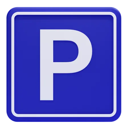 Señal de zona de aparcamiento  3D Icon