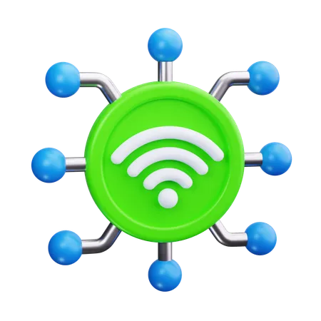 Señal wifi  3D Icon