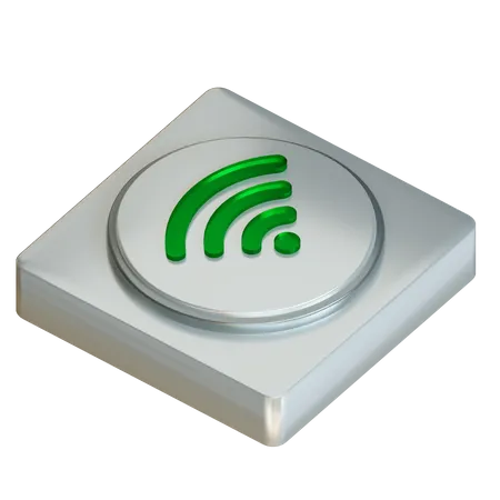 Icono Transparente Wifi 3 D 3D Icon