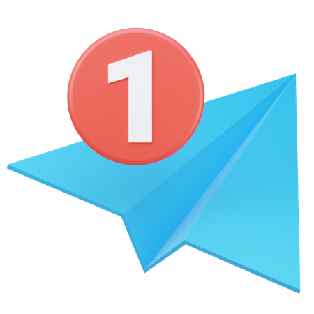 Send  3D Icon