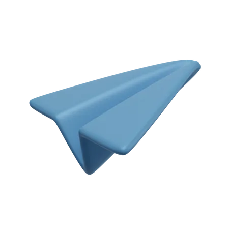 3 D Render Illustration Paper Plane Flying 3D Icon