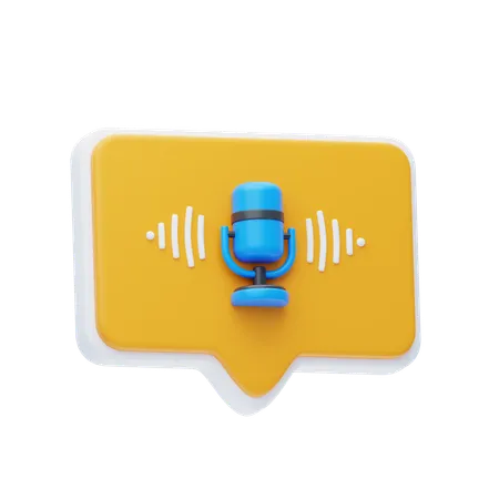 Send Audio  3D Icon