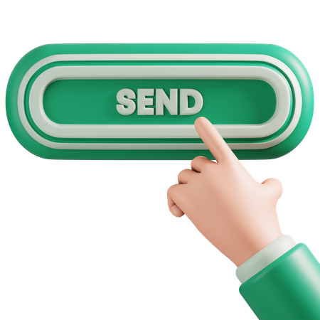 Send button  3D Icon