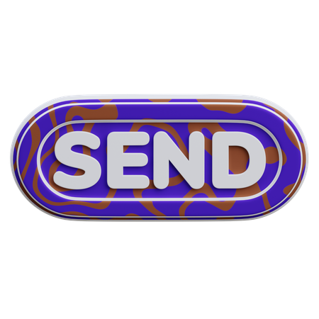 Send Button  3D Icon