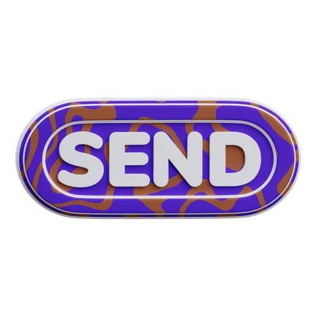 Send Button  3D Icon