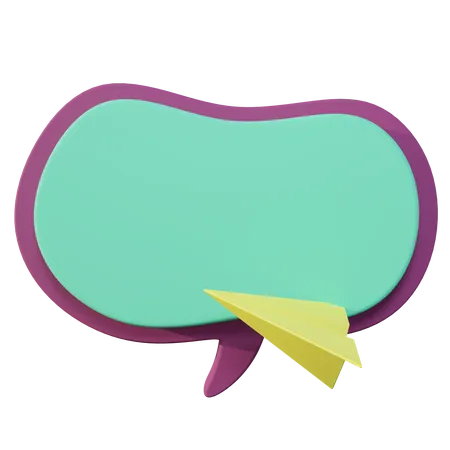 Send Chat  3D Icon