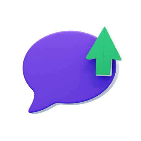 Send Chat Bubble  3D Icon