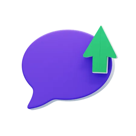 Send Chat Bubble  3D Icon