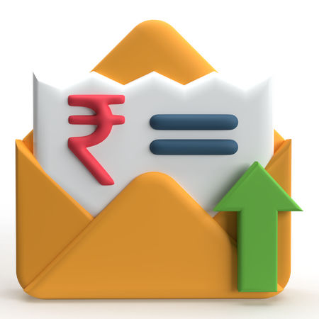 電子請求書を送る  3D Icon