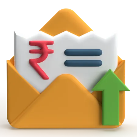 電子請求書を送る  3D Icon