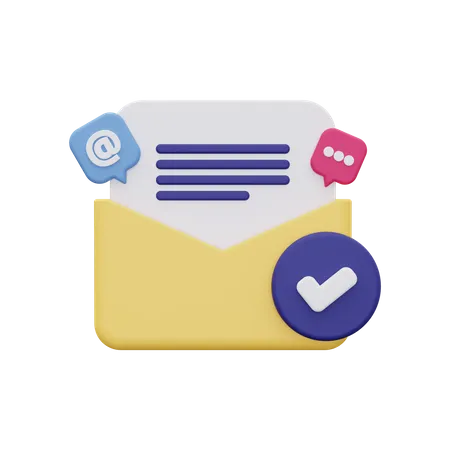 Send Email Icon Concept 3D Illustration