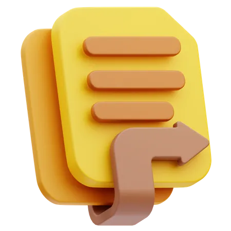 Send File  3D Icon